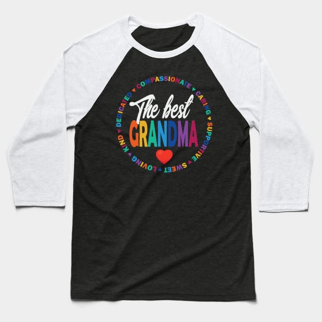 The Best Grandma Baseball T-Shirt by RockyDesigns